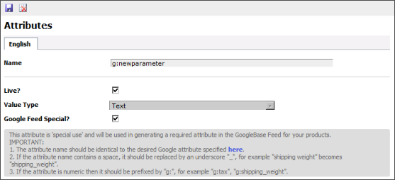 Add new attribute for Google Product Search